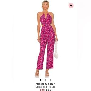 hot pink jumpsuit